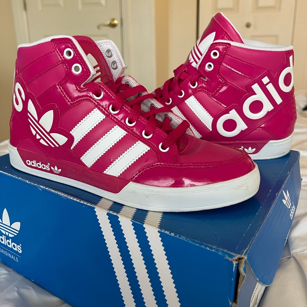 Hardcourt Block J - Patent Hot Pink Adidas